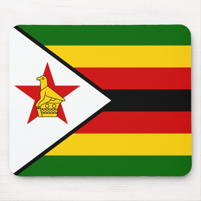 Flagge Simbabwes Mousepad (Vorne)