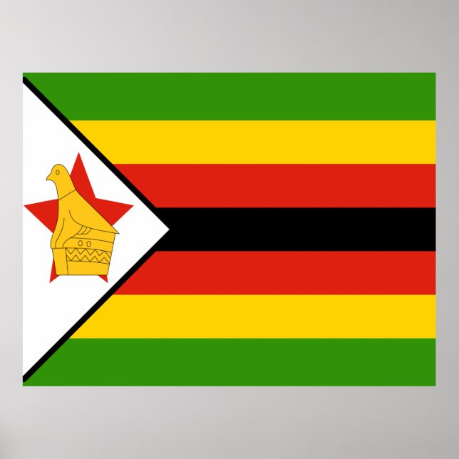 Flagge Simbabwes Poster (Vorne)