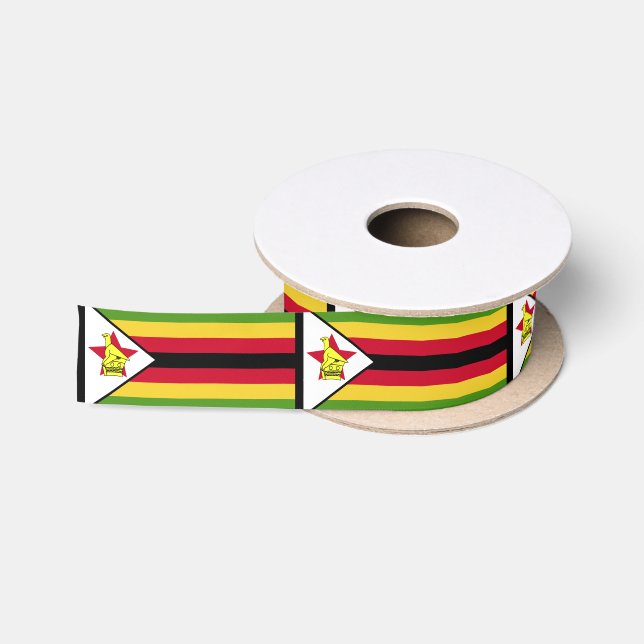 Flagge Simbabwes Satinband (Spule)