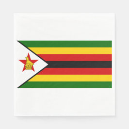 Flagge Simbabwes Serviette