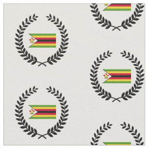 Flagge Simbabwes Stoff