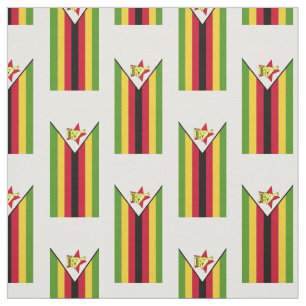 Flagge Simbabwes Stoff