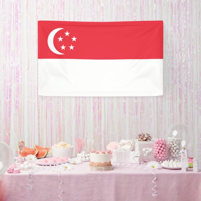 Flagge Singapurs Banner (Party)