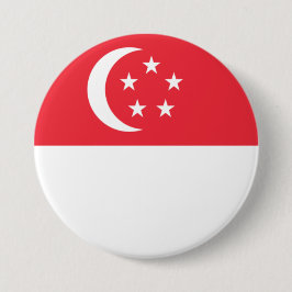 Flagge Singapurs Button