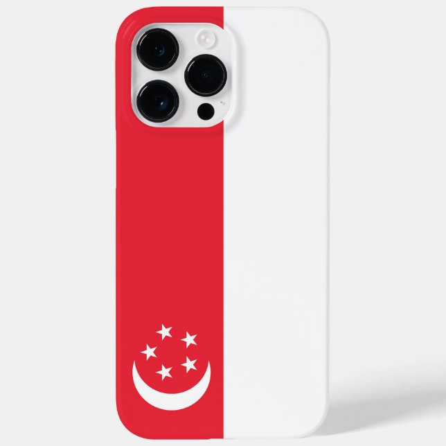 Flagge Singapurs Case-Mate iPhone 14 Pro Max Hülle (Rückseite)