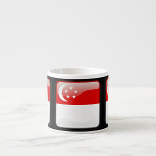 Flagge Singapurs Espressotasse