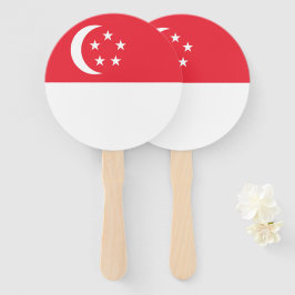 Flagge Singapurs Fächer