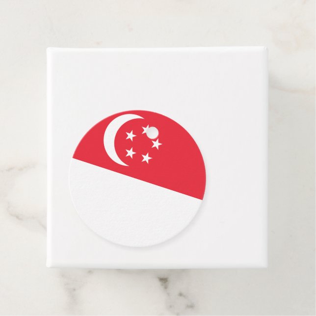 Flagge Singapurs Geschenkanhänger (Beispiel)