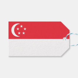Flagge Singapurs Geschenkanhänger