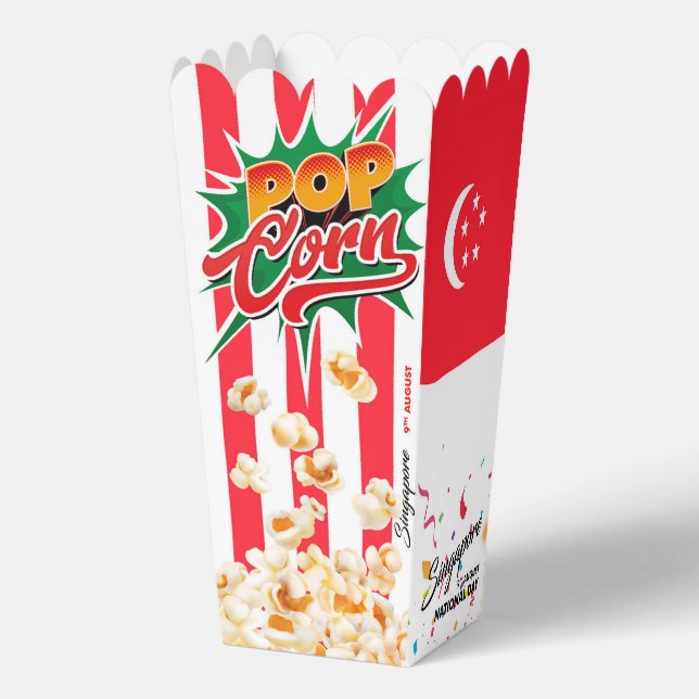 Flagge Singapurs Geschenkschachtel (Rückseite)