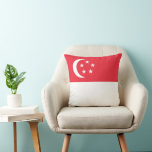 Flagge Singapurs Kissen