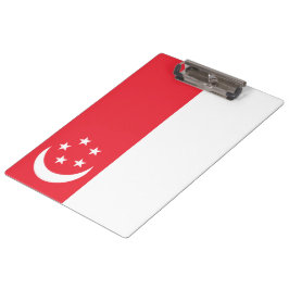 Flagge Singapurs Klemmbrett