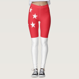 Flagge Singapurs Leggings