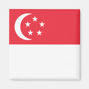 Flagge Singapurs Magnet