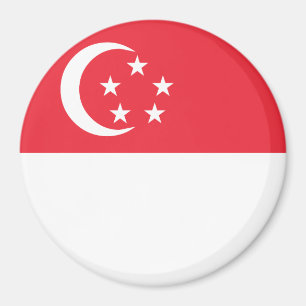Flagge Singapurs Magnet