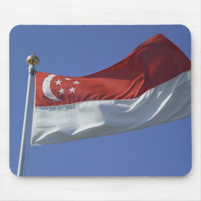 Flagge Singapurs Mousepad (Vorne)