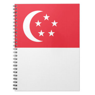 Flagge Singapurs Notizblock