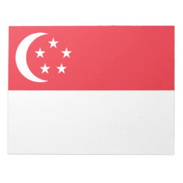 Flagge Singapurs Notizblock
