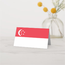 Flagge Singapurs Platzkarte