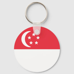 Flagge Singapurs Schlüsselanhänger