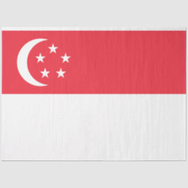 Flagge Singapurs Seidenpapier