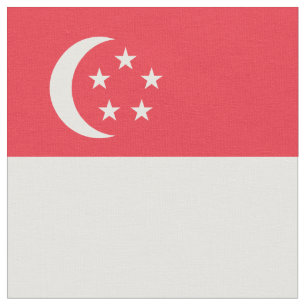Flagge Singapurs Stoff