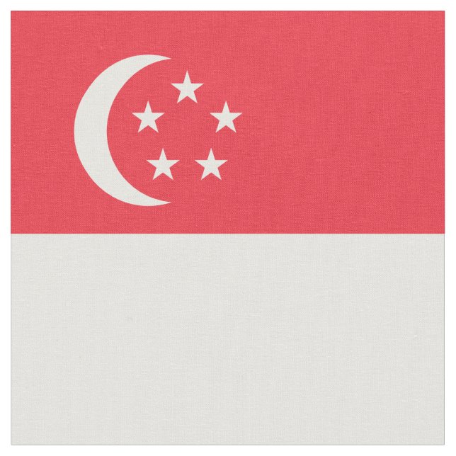 Flagge Singapurs Stoff (Nahaufnahme)