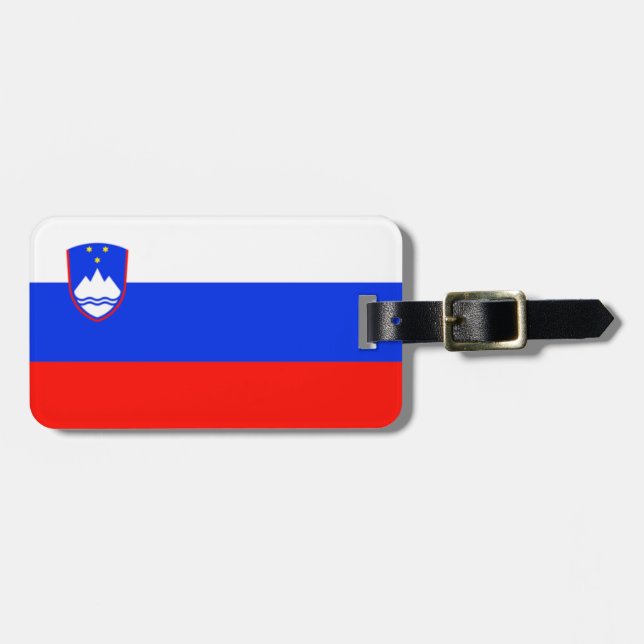 Flagge Slowenien einfacher Identifikation Gepäckanhänger (Vorderseite horizontal)