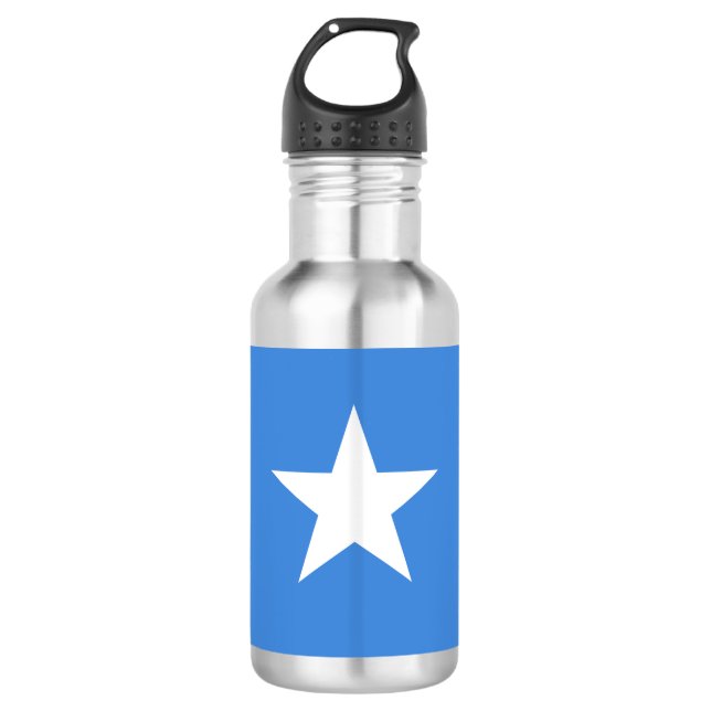 Flagge Somalias Edelstahlflasche (Vorderseite)