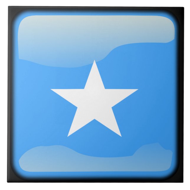 Flagge Somalias Fliese (Vorderseite)