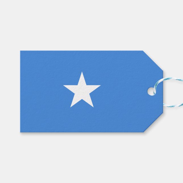 Flagge Somalias Geschenkanhänger (Vorderseite (Horizontal))