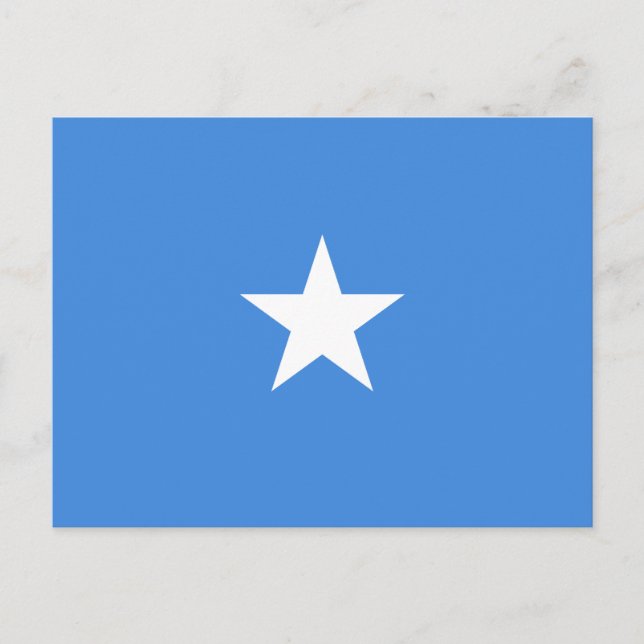 Flagge Somalias Postkarte (Vorderseite)