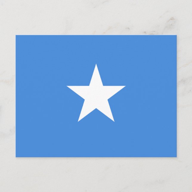 Flagge Somalias Postkarte (Vorderseite)
