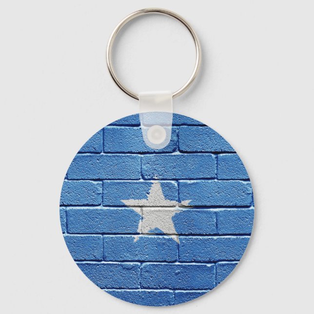 Flagge Somalias Schlüsselanhänger (Vorderseite)