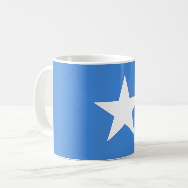 Flagge Somalias (Somalier) Kaffeetasse (Vorderseite Links)