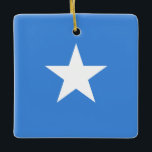 Flagge Somalias (Somalier) Keramikornament<br><div class="desc">Anpassbare World Flag Produkte - Bitte fühlen Sie sich frei, Ihren eigenen Text hinzuzufügen.</div>