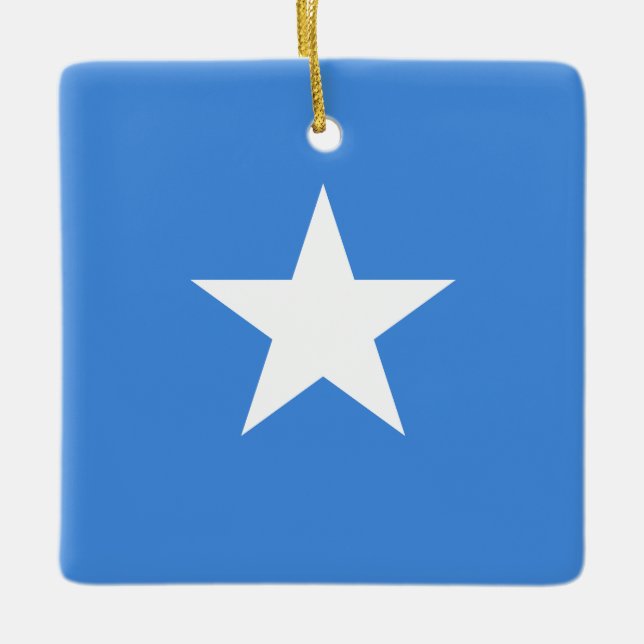 Flagge Somalias (Somalier) Keramikornament (Vorderseite)