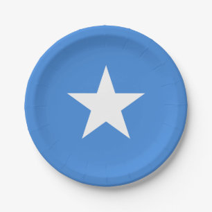 Flagge Somalias (Somalier) Pappteller