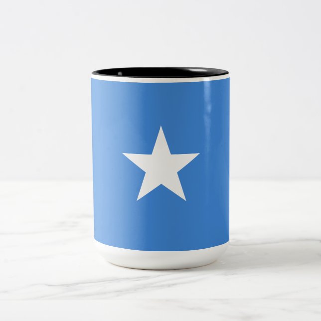 Flagge Somalias Zweifarbige Tasse (Mittel)