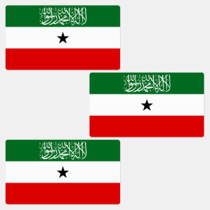 Flagge Somalilands Etiketten