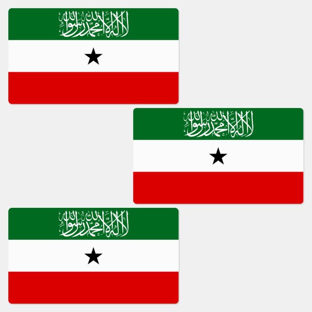 Flagge Somalilands Etiketten (Gruppe)