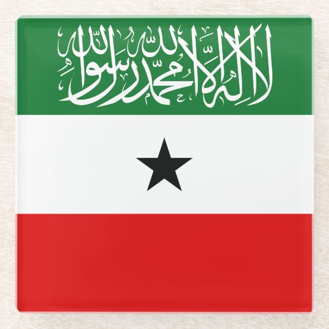 Flagge Somalilands Glasuntersetzer (Vorderseite)