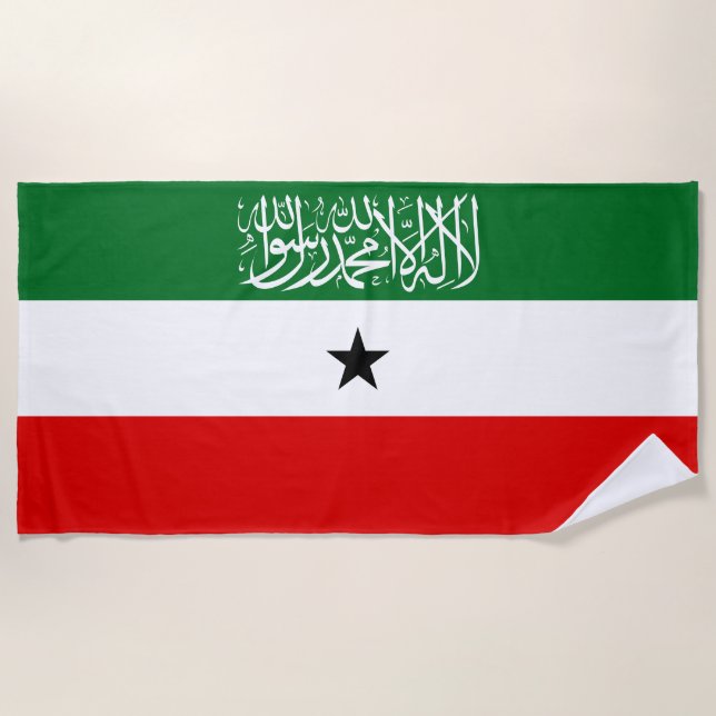 Flagge Somalilands Strandtuch (Vorderseite)