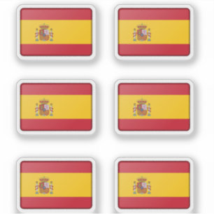 Flagge Spanien Packung Aufkleber