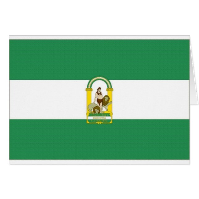 Flagge Spaniens Andalusien (Vorderseite (Horizontal))