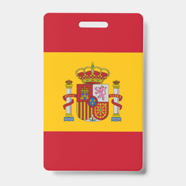 Flagge Spaniens Ausweis (Vorderseite)
