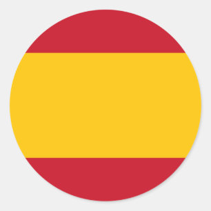 Flagge Spaniens, Bandera de España, Bandera Espa Runder Aufkleber