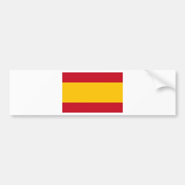 Flagge Spaniens, Bandera de España, Bandera Españo Autoaufkleber (Vorne)