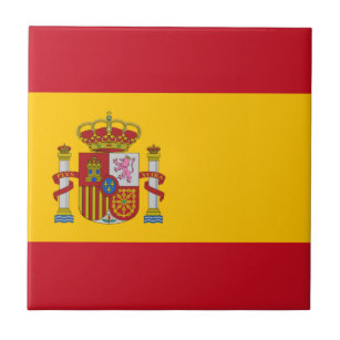 Flagge Spaniens - Bandera de Espana Fliese