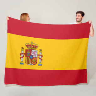 Flagge Spaniens - Bandera de Espana groß Fleecedecke